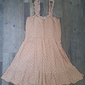 Elegant Peach Mini Dress